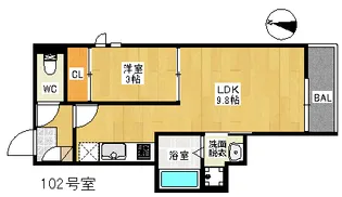 GRANDTIC MIRAIZ【1階】の間取り