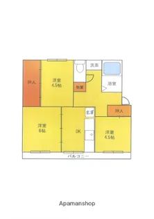 ヴィラナリー大竹 K−1【1階】の間取り