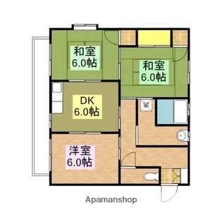 シティエース89【2階】の間取り
