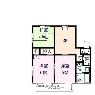 エーゼットコーポ【2階】の間取り