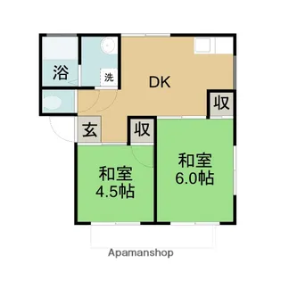 米田ハイツ【102号室】の間取り