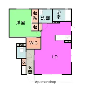 アルセ南栄【1階】の間取り