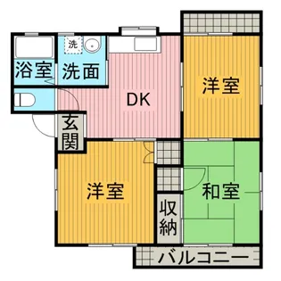トリートみどり【2階】の間取り