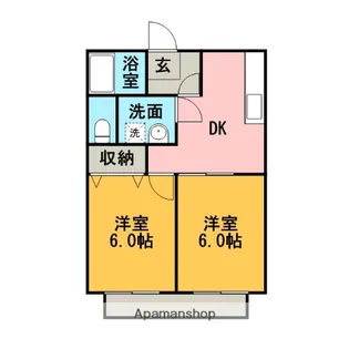 KS塩浜【202号室】の間取り