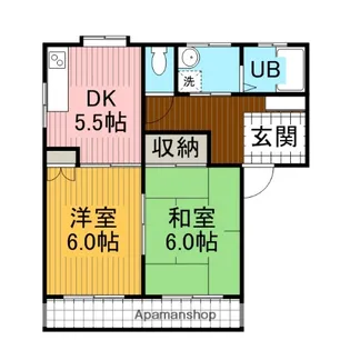 コーポラスWITH【2階】の間取り