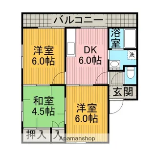 コーポラス清和【2階】の間取り