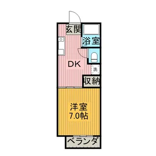 スリーS【205号室】の間取り