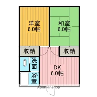平田ハイツ【2階】の間取り