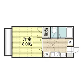 ヴィレッジ鈴川【B-F号室】の間取り