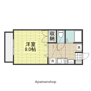 ヴィレッジ鈴川【B-H号室】の間取り