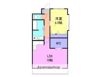 ジーニアルマンション【7階】の間取り