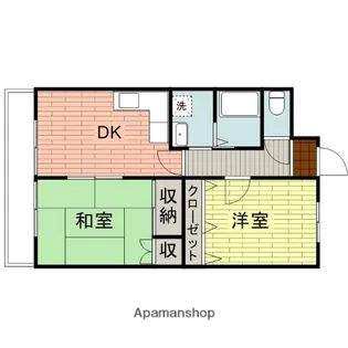 山口県岩国市麻里布町6丁目【マンション】の間取り