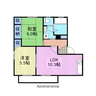 グリーンヒル【2階】の間取り