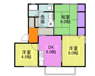 グリーンテラスK2番館【1階】の間取り