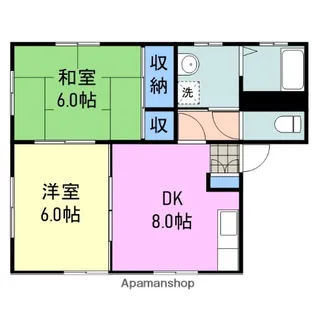 サンシティーS【1階】の間取り