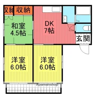 ソレイユ光【1階】の間取り