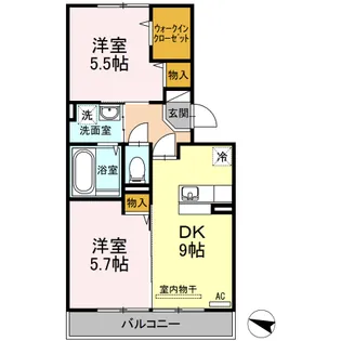 デア ラウム【3階】の間取り