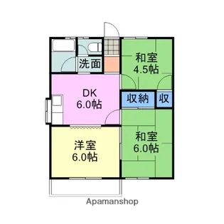 すみれが丘ハイツ【2階】の間取り