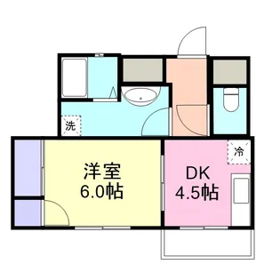 村上マンションⅢ【202号室】の間取り