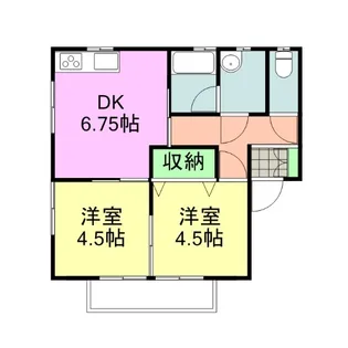 サニーハイツ門前【1階】の間取り
