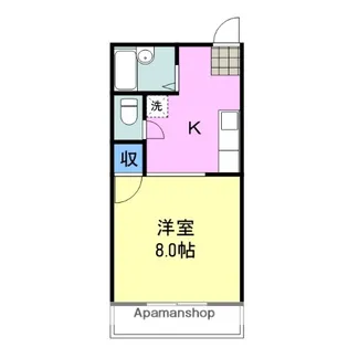 サンクガーデン【205号室】の間取り