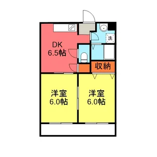 2DKの間取り画像