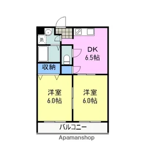 ベイ・ハイツ【303号室】の間取り