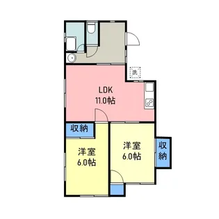 にしみ参番館【1階】の間取り