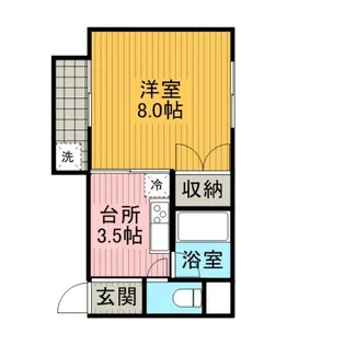 村上マンションⅡ【301号室】の間取り