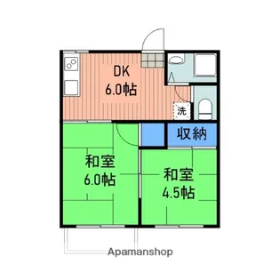 ハイツ智【2階】の間取り
