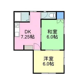 ハイツ片山【1階】の間取り