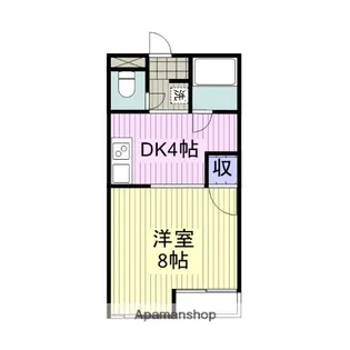 COSY IN KAWANO【602号室】の間取り