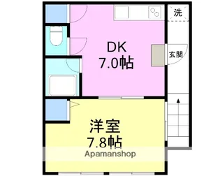 栄能ビル【202号室】の間取り