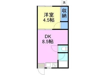 コーポ与作【1階】の間取り