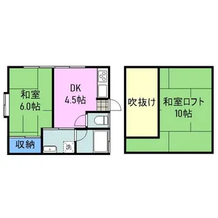 山口県岩国市御庄4丁目【アパート】の間取り