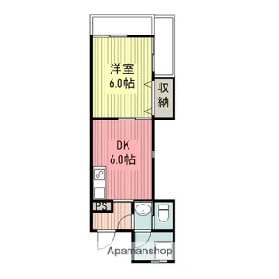 南岩国マンション【3階】の間取り
