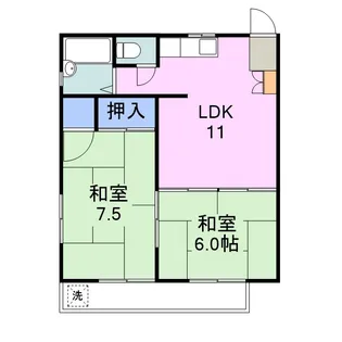 サンハイム森本【202号室】の間取り