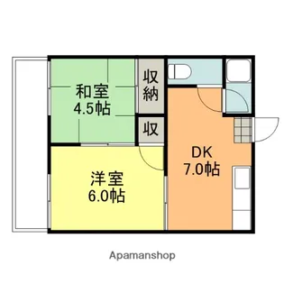 アパルトマン川口【106号室】の間取り
