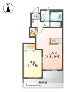 ハイム桜の園【1階】の間取り