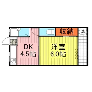 村上マンションⅠ【303号室】の間取り