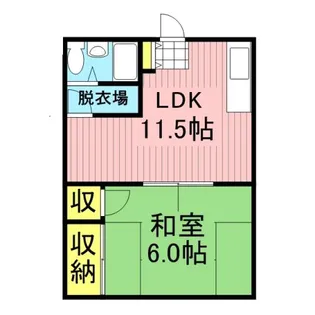 1LDKの間取り画像