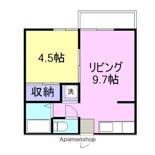 中津コーポ【203号室】の間取り