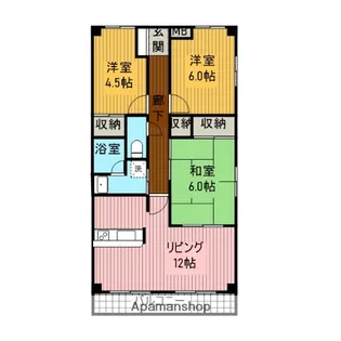 ガーデンパレス山手【401号室】の間取り
