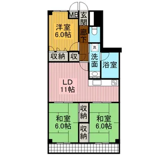 3LDKの間取り画像