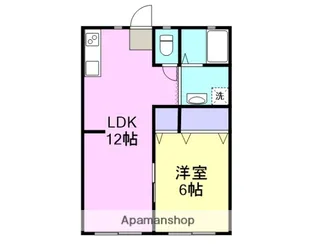 グランディール尾津【2階】の間取り