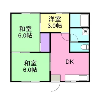 室の木ヒルズ【102号室】の間取り