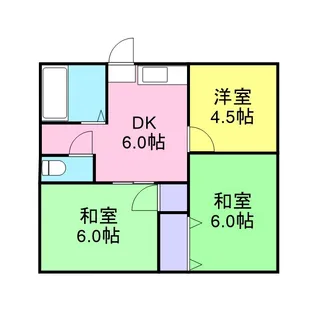 室の木ヒルズ【101号室】の間取り