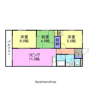 和光麻里布レジデンス壱番館【10階】の間取り