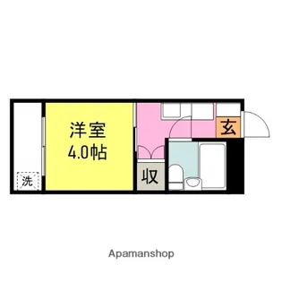 1Kの間取り画像