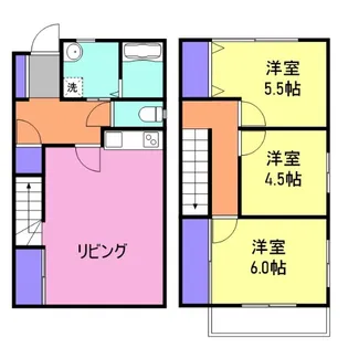 室の木4丁目メゾネット(エルアール)【1階】の間取り